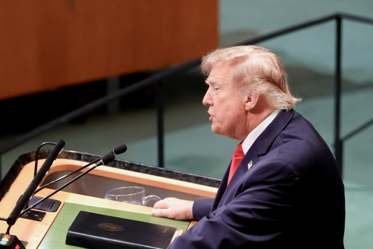 Donald Trump en la 81ª Asamblea General de Naciones Unidas, este martes en Nueva York. Foto:  Octavio Guzmán/EFE.