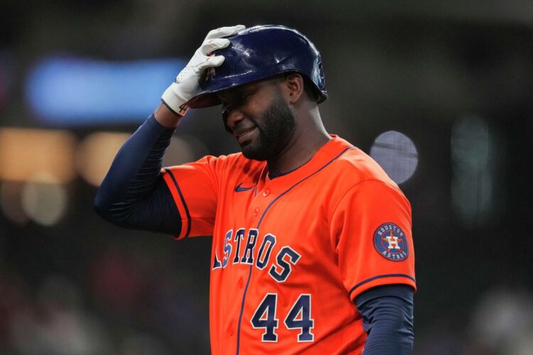 El cubano Yordan Álvarez está envuelto en una temporada excelente en la MLB en 2026. Foto: Jason Fochtman / Houston Chronicle.