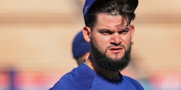 Andy Pagés fue el héroe en la victoria decisiva de los Dodgers para pasar a la discusión del banderín en la Liga Nacional. Foto: Chris Torres/EFE/EPA