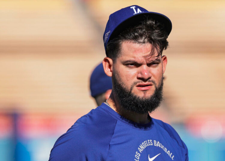 Andy Pagés fue el héroe en la victoria decisiva de los Dodgers para pasar a la discusión del banderín en la Liga Nacional. Foto: Chris Torres/EFE/EPA