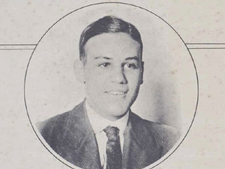 Carlos Aguirre, el erudito y simpático joven muerto en un accidente inusitado. Foto: Social, octubre de 1923.