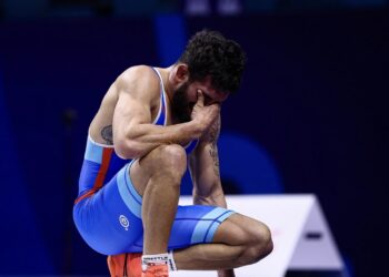 Luis Orta en el Mundial. Foto: UWW.