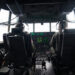 Pilotos del 53.º Escuadrón de Reconocimiento Meteorológico, conocidos como los 'Cazahuracanes' volando este miércoles a través Isaías. Foto: Marnee Losurdo/ Fuerza Aérea EEUU /EFE.