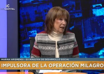 Captura de pantalla de la entrevista a Marina Arismendi en TV Ciudad.