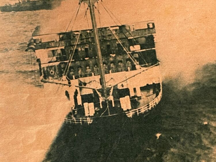 Morro Castle, trasatlántico insignia de la Ward Line que cubría la ruta Nueva York–Habana. Foto: Bohemia, 21 de junio de 1959.
