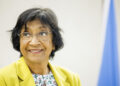 La juez sudafricana Navanethem "Navi" Pillay, ganadora del Premio Nobel de la Paz 2026. Foto: Valentin Flauraud/EFE.