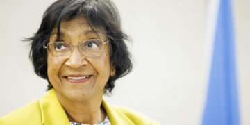 La juez sudafricana Navanethem "Navi" Pillay, ganadora del Premio Nobel de la Paz 2026. Foto: Valentin Flauraud/EFE.