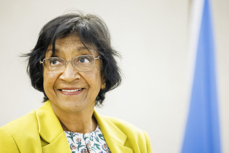 La juez sudafricana Navanethem "Navi" Pillay, ganadora del Premio Nobel de la Paz 2026. Foto: Valentin Flauraud/EFE.