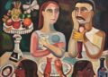 René Portocarrero. “La cena”, 1942. Óleo sobre tela, 87,5 x 95 cm.