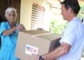 Entrega de ayuda humanitaria de EE.UU. por la Iglesia católica en Cuba. Fto: Tomada del perfil de Facebook de Cáritas Cuba / Archivo.