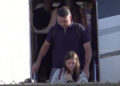 Excandidato presidencial brasileño Flávio Bolsonaro llegando este miércoles al Aeropuerto Ejecutivo de Miami-Opa Locka en Miami. Captura de video: EFE.