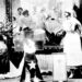 Con motivo del Día de la Enfermera, en 1924 la tienda El Encanto adornó una de sus vidrieras con el cuadro de Esteban Valderrama que representaba al doctor Fortún practicando su histórica operación cesárea. Foto: Carteles, 22 de junio de 1924.