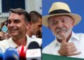 Flavio Bolsonaro y Lula da Silva disputan las elecciones presidenciales en Brasil este domingo. Fotos: EFE.