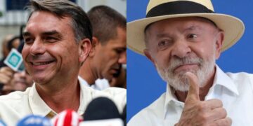 Flavio Bolsonaro y Lula da Silva disputan las elecciones presidenciales en Brasil este domingo. Fotos: EFE.
