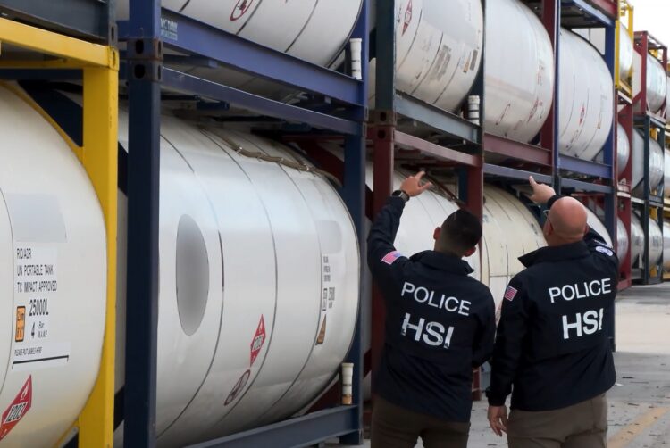 Cargamento incautado. Captura de pantalla de video del Homeland Security Investigations Miami (HSI).