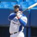 Yasmani Tomás, héroe de Industriales en el comienzo de la 65 Serie Nacional, en la que los Azules estrenan el patrocinio de la mipyme A Granel. Foto: Roberto Morejón / JIT Deporte Cubano.